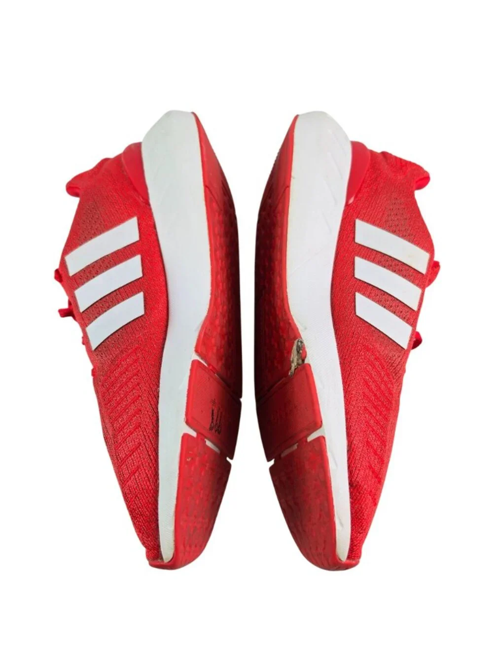 Adidas Swift Run 22 Sneakers Mens 10 Vivid Red White Mesh Lace Up Comfort Shoes